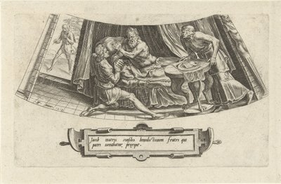 Jacob Receives the Paternal Blessing from Isaac by Cornelis Cort