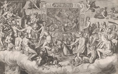 Lament of the Art of Painting Upper Half by Cornelis Cort