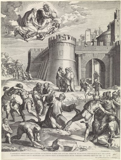 Stoning of Saint Stephen by Cornelis Cort