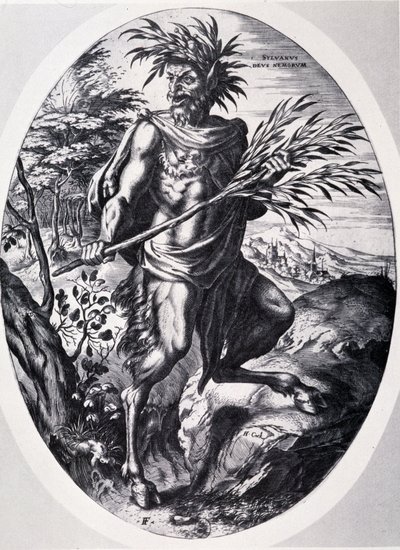 Sylvain, god of the forests by Cornelis Cort