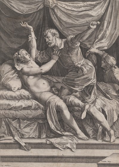 Tarquin and Lucretia, 1571 by Cornelis Cort