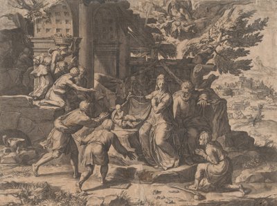 The Adoration of the Shepherds by Cornelis Cort