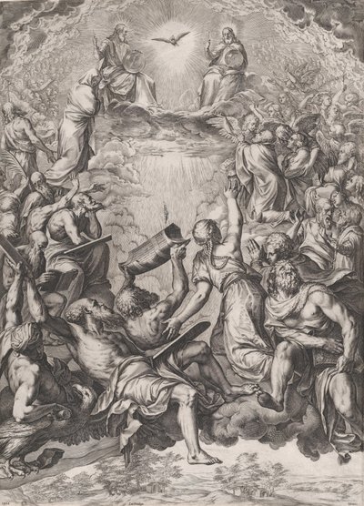The Adoration of the Trinity by Cornelis Cort