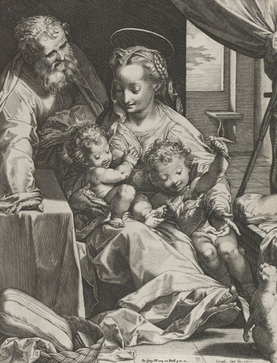 The Holy Family by Cornelis Cort