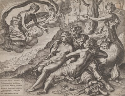 The Immortal Rewards of Virtue, 1564 by Cornelis Cort