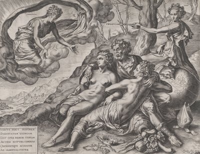 The Immortal Rewards of Virtue by Cornelis Cort