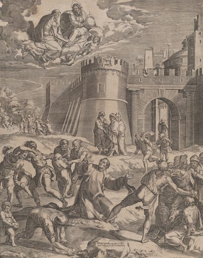 The Martyrdom of St Stephen, 1576 by Cornelis Cort