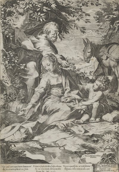 The Rest on the Return from Egypt by Cornelis Cort