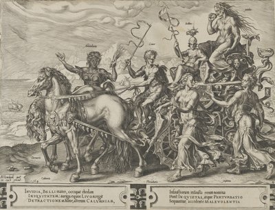 The Triumph of Envy, from The Cycle of the Vicissitudes of Human Affairs, plate 4 by Cornelis Cort