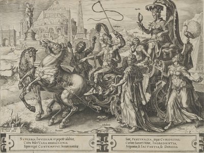 The Triumph of Pride, from The Cycle of the Vicissitudes of Human Affairs, plate 3, 1564 by Cornelis Cort