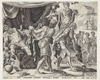 The Mocking of Noah by Cornelis Cort