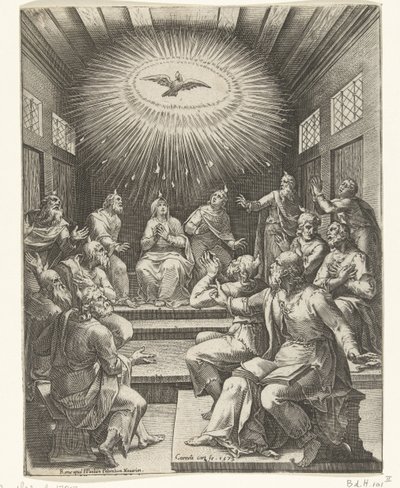 Pentecost by Cornelis Cort