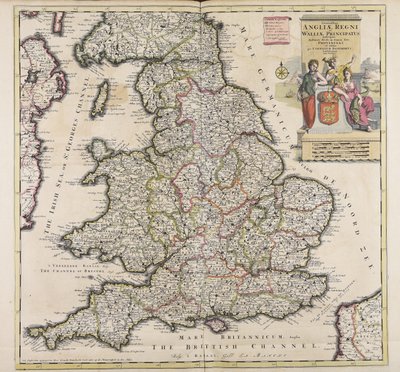 Most Accurate Description of the Kingdom of England and the Principality of Wales by Cornelis Danckerts
