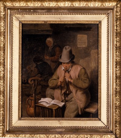 A Young Whistle Player by Cornelis Dusart
