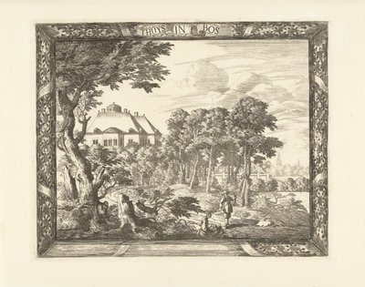 View of Huis ten Bosch (title on object: The House in the Woods) by Cornelis Elandts