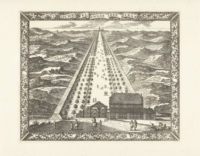 View of the Scheveningse Zeestraat (Scheveningseweg) by Cornelis Elandts