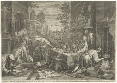 Christ in the House of Martha and Mary by Cornelis Galle (I)