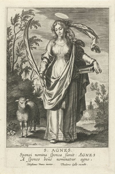 St. Agnes by Cornelis Galle (I)