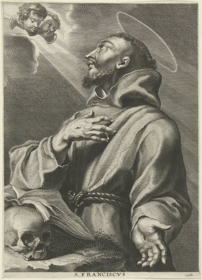 Saint Francis of Assisi by Cornelis Galle (I)