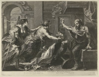 Procne Shows Tereus the Head of His Son Itys by Cornelis Galle (I)