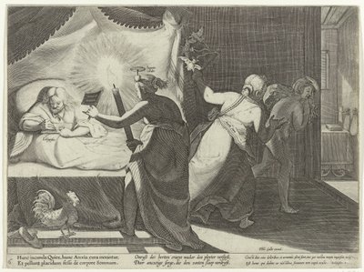 Sleepless Nights for the Accuser (series: Abuse in Legal Proceedings) by Cornelis Galle (I)