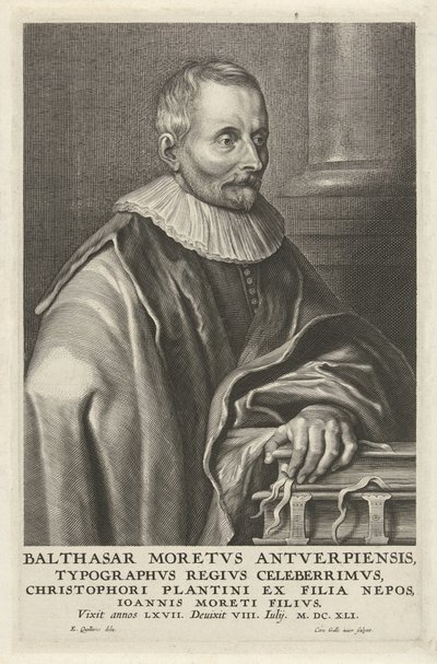Portrait of Balthasar Moretus by Cornelis Galle (II)