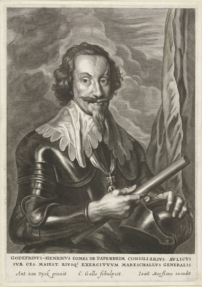 Portrait of Gottfried Heinrich, Count of Pappenheim by Cornelis Galle (II)