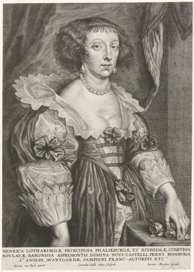 Portrait of Henriette of Lorraine by Cornelis Galle (II)