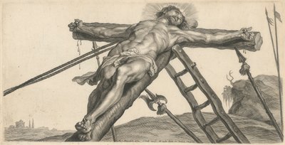 Elevation of Christ on the Cross by Cornelis Galle II