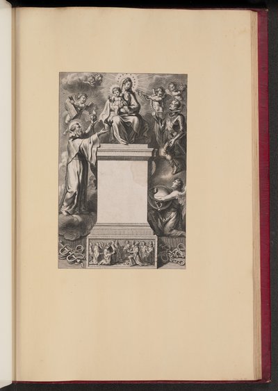 Title Page for B. De Los Rios, De Hierarchia Mariana Libri Sex by Cornelis Galle II after Erasmus Quellinus II after Sir Peter Paul Rubens