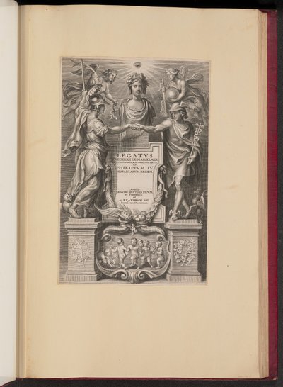 Title Page for Frederik de Marselaer, Legatvs by Cornelis Galle II after Sir Peter Paul Rubens