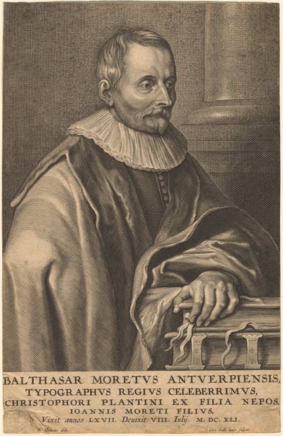 Balthasar Moretus of Antwerp by Cornelis Galle I