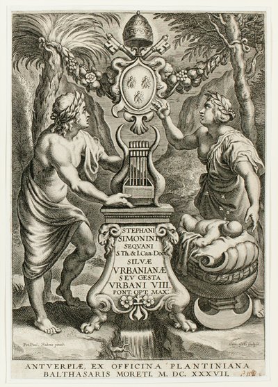 Title page from Silvae Urbanianae by Cornelis Galle I