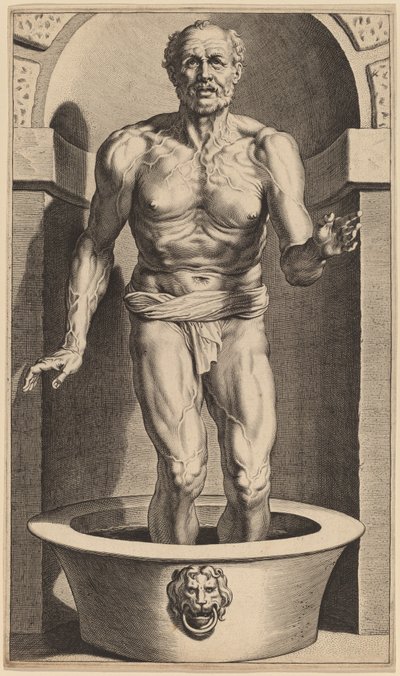 Seneca Standing in the Bath by Cornelis Galle I after Sir Peter Paul Rubens