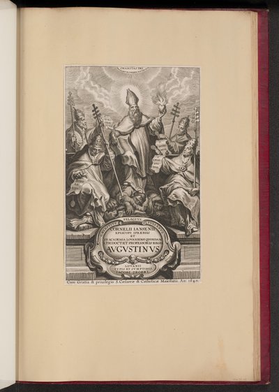 Title Page for Cornelii Iansenii ... Avgvstinvs by Cornelis Galle I after Sir Peter Paul Rubens