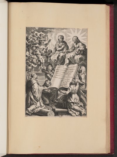 Title Page for Ludovicus Blosius, Opera by Cornelis Galle I after Sir Peter Paul Rubens