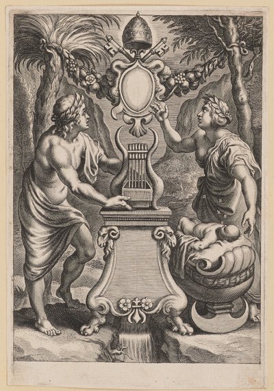 Title Page for M.C. Sarbievski, Lyricorum Libri IV by Cornelis Galle I after Sir Peter Paul Rubens
