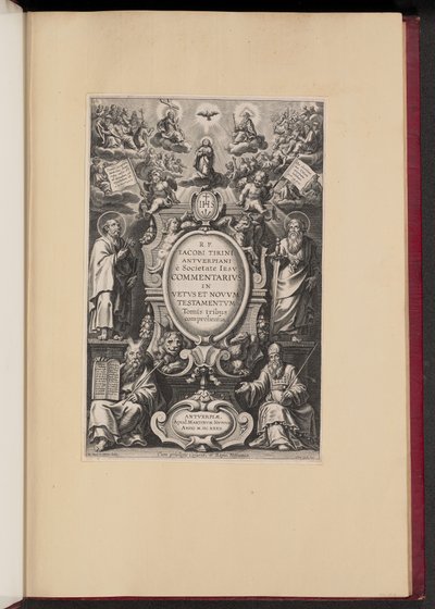Title Page for R.P. Jacobi Tirini