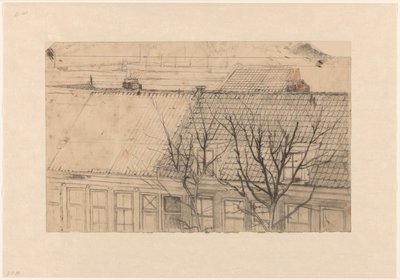 View of the Roofs of the Vondelkade (Overtoom), Over the Constantijn Huygensstraat, Towards the Pesthuis by Cornelis Gerardus 