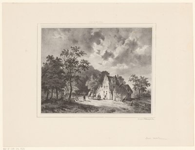 House in Landscape by Cornelis Gerrit Verburgh