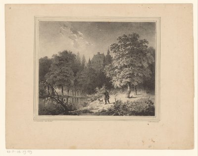 Hunter in a Forest by Cornelis Gerrit Verburgh