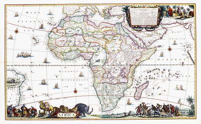 Map of Africa by Cornelis III Danckerts
