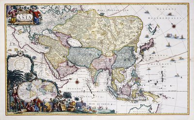 Map of Asia, c.1696 by Cornelis III Danckerts