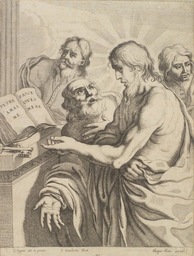 Christ Presents Peter with the Keys by Cornelis I Danckerts