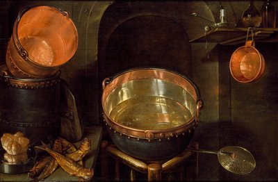 Still Life of Kitchen Utensils by Cornelis Jacobsz Delff