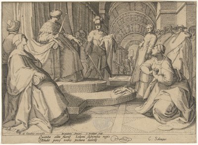 Judgment of Solomon by Cornelis Jacobsz. Drebbel