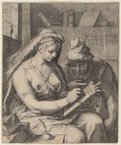 Arithmetic by Cornelis Jacobsz Drebbel, after Hendrik Goltzius