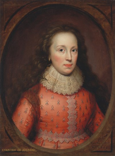 Alethea Howard, 13th Baroness Furnivall, Countess of Arundel, née Lady Alethea Talbot by Cornelis Janssens van Ceulen