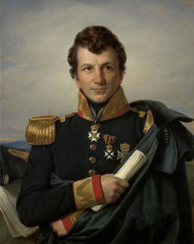 Johannes van den Bosch (1780-1844), Governor-General of the Dutch East Indies, Colonial Minister by Cornelis Kruseman (signed by artist)