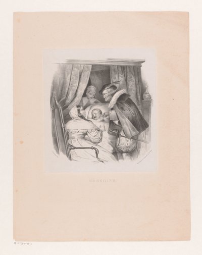 Company with a Sick Child (Medicine) by Cornelis Kruseman
